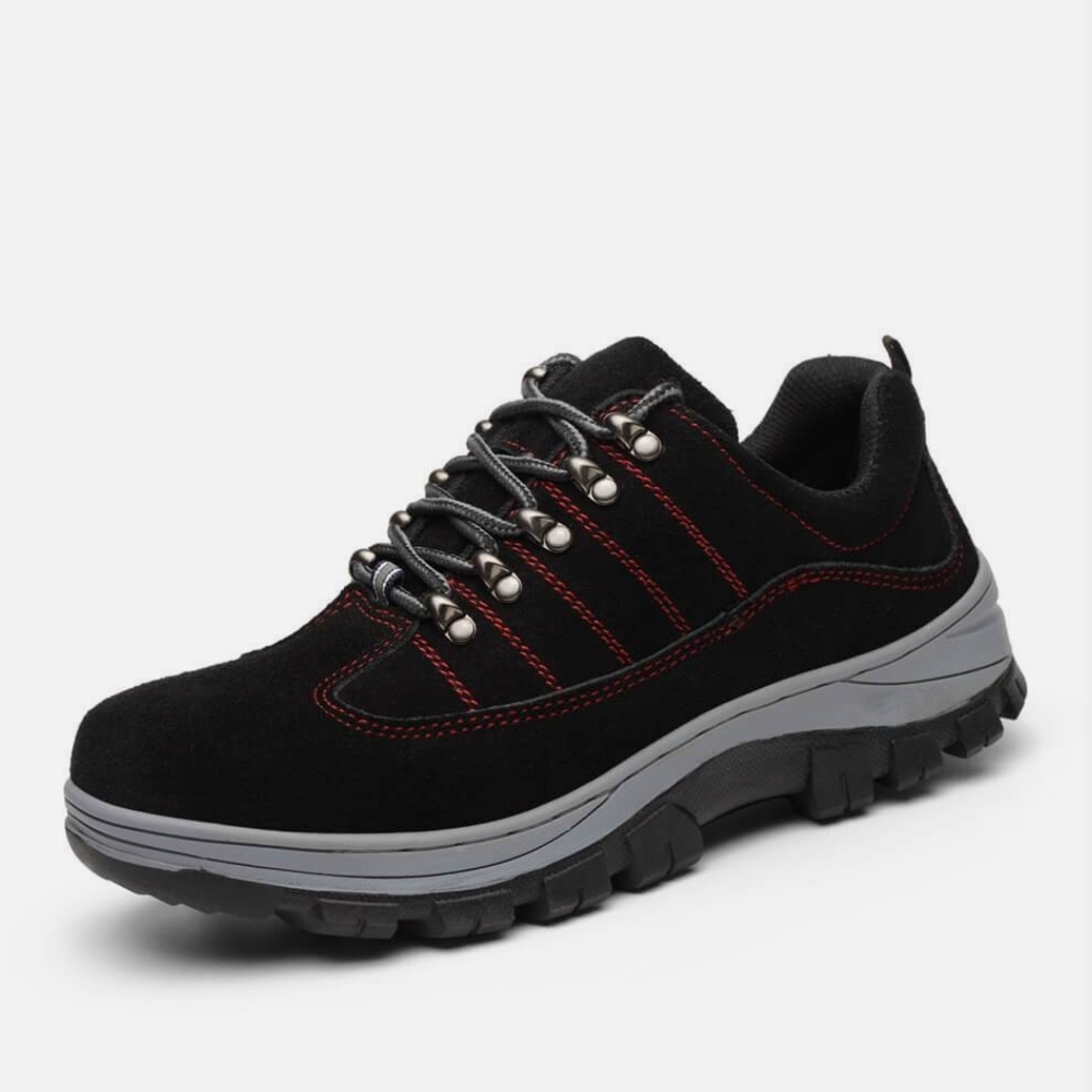 INDESTRUCTIBLE Steel Toe, Retro black Red Men's Shoe Size 44